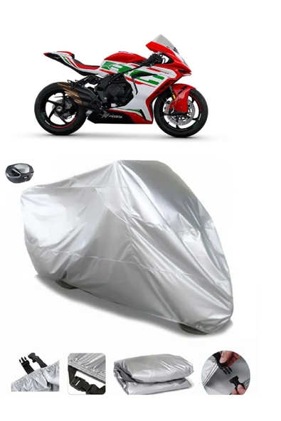 MV Agusta F3 800 RC Su  Geçirmez Motosiket Brandası Arka Çanta Uyumlu