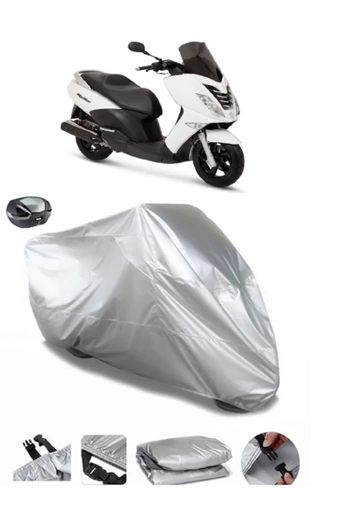Peugeot Citystar 200 Su  Geçirmez Motosiket Brandası Arka Çanta Uyumlu