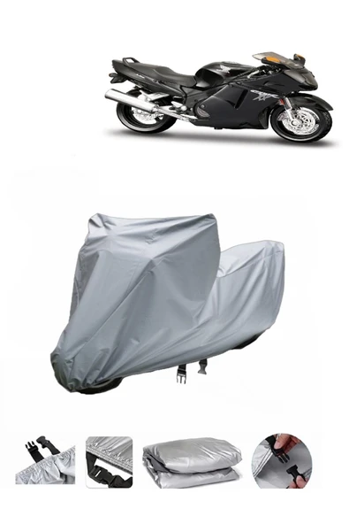 Honda CBR 1100 XX Gri Motosiklet Brandası ARKA ÇANTA UYUMLU DEĞİLDİR ürün görseli 1