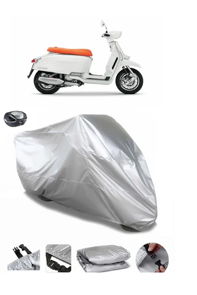 Lambretta G350 Su  Geçirmez Motosiket Brandası Arka Çanta Uyumlu