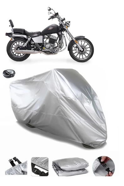 Regal Raptor Classic 125 Su  Geçirmez Motosiket Brandası Arka Çanta Uyumlu