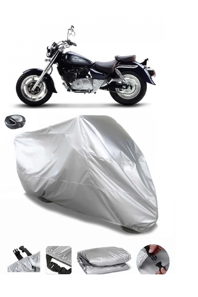 Hyosung GV 250 Su  Geçirmez Motosiket Brandası Arka Çanta Uyumlu