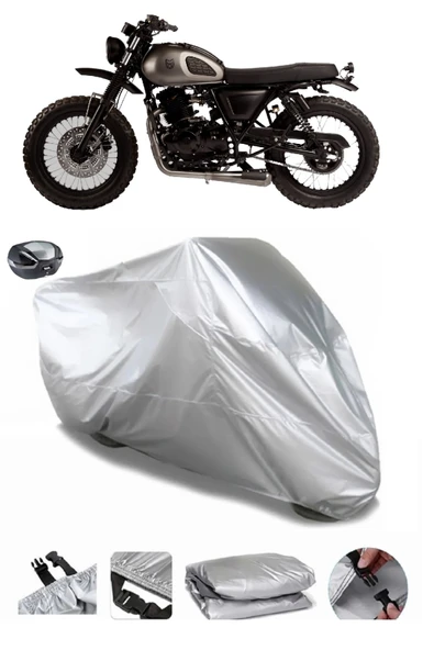 Mutt Mushman 250 Su  Geçirmez Motosiket Brandası Arka Çanta Uyumlu