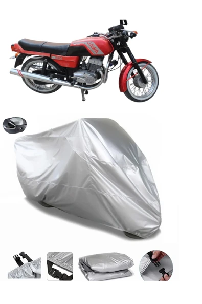 Jawa 350 Twin Sport Su  Geçirmez Motosiket Brandası Arka Çanta Uyumlu