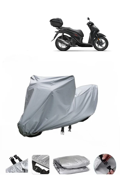Honda SH 150  Gri Motosiklet Brandası ARKA ÇANTA UYUMLU DEĞİLDİR