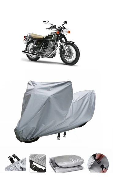 Yamaha SR 400  Gri Motosiklet Brandası ARKA ÇANTA UYUMLU DEĞİLDİR