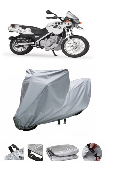 Bmw F 650 GS Dakar  Gri Motosiklet Brandası ARKA ÇANTA UYUMLU DEĞİLDİR