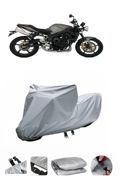 Triumph Street Triple  Gri Motosiklet Brandası ARKA ÇANTA UYUMLU DEĞİLDİR