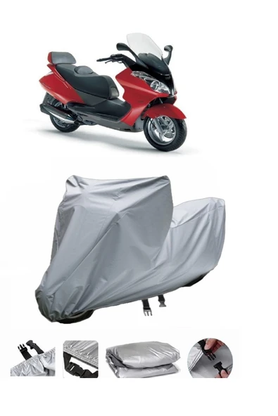 Aprilia Atlantic 200  Gri Motosiklet Brandası ARKA ÇANTA UYUMLU DEĞİLDİR