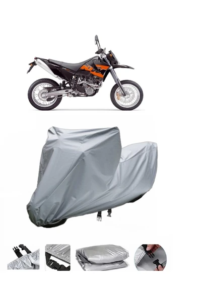 KTM 640 LC4  Gri Motosiklet Brandası ARKA ÇANTA UYUMLU DEĞİLDİR