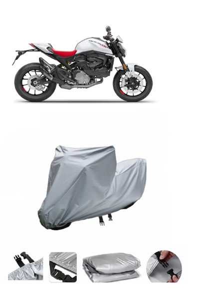 Ducati Monster 937 Plus  Gri Motosiklet Brandası ARKA ÇANTA UYUMLU DEĞİLDİR