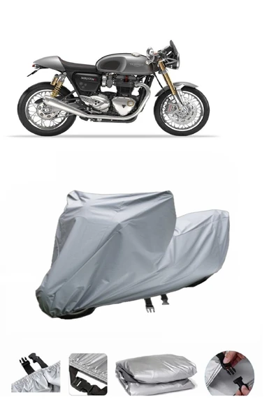 Triumph Thruxton 1200 R  Gri Motosiklet Brandası ARKA ÇANTA UYUMLU DEĞİLDİR ürün görseli 1