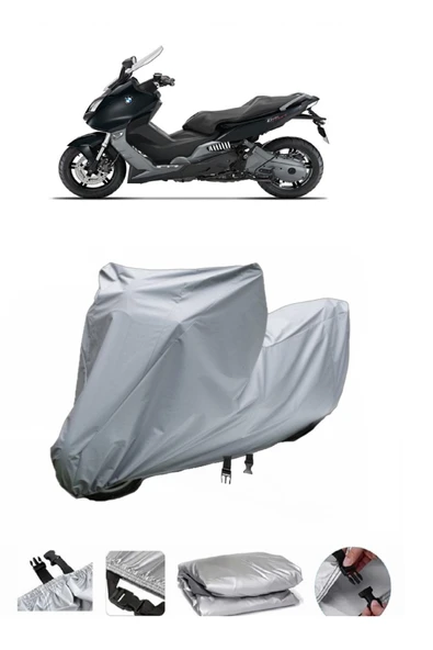 Bmw C 600 Sport  Gri Motosiklet Brandası ARKA ÇANTA UYUMLU DEĞİLDİR