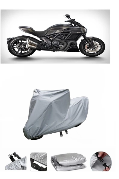 Ducati Diavel Carbon  Gri Motosiklet Brandası ARKA ÇANTA UYUMLU DEĞİLDİR ürün görseli 1