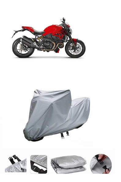 Ducati Monster 1200 R  Gri Motosiklet Brandası ARKA ÇANTA UYUMLU DEĞİLDİR