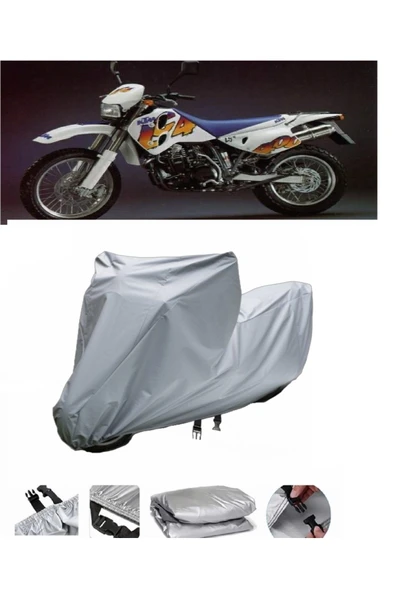 KTM 400 LC4 EGS - E  Gri Motosiklet Brandası ARKA ÇANTA UYUMLU DEĞİLDİR