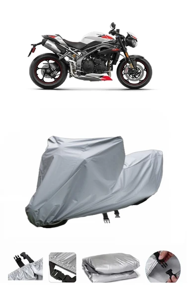 Triumph Speed Triple R  Gri Motosiklet Brandası ARKA ÇANTA UYUMLU DEĞİLDİR
