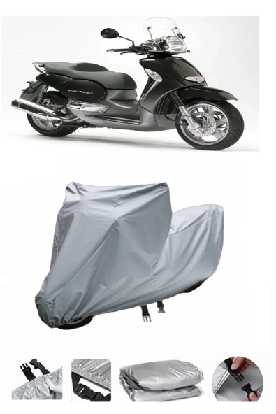 Aprilia Scarabeo 500  Gri Motosiklet Brandası ARKA ÇANTA UYUMLU DEĞİLDİR