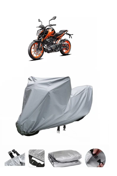 KTM 200 Duke  Gri Motosiklet Brandası ARKA ÇANTA UYUMLU DEĞİLDİR