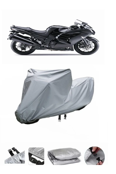 Kawasaki ZZR 1400 ABS  Gri Motosiklet Brandası ARKA ÇANTA UYUMLU DEĞİLDİR ürün görseli 1