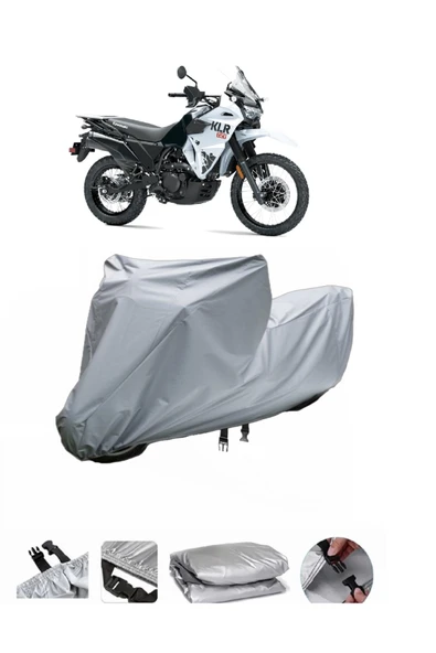 Kawasaki KLR 650  Gri Motosiklet Brandası ARKA ÇANTA UYUMLU DEĞİLDİR