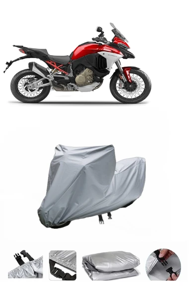 Ducati Multistrada V4 S Sport  Gri Motosiklet Brandası ARKA ÇANTA UYUMLU DEĞİLDİR