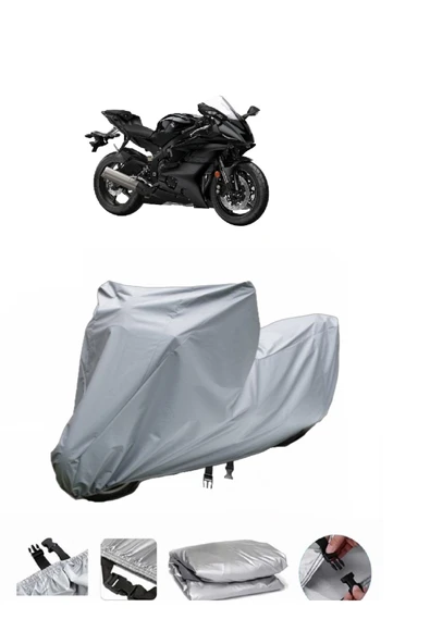 Yamaha YZF R6  Gri Motosiklet Brandası ARKA ÇANTA UYUMLU DEĞİLDİR