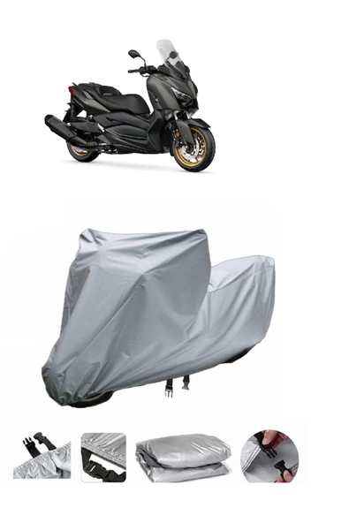 Yamaha X-Max 400 ABS  Gri Motosiklet Brandası ARKA ÇANTA UYUMLU DEĞİLDİR