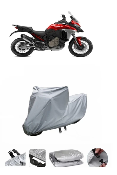 Ducati Multistrada V4 Rally  Gri Motosiklet Brandası ARKA ÇANTA UYUMLU DEĞİLDİR ürün görseli 1