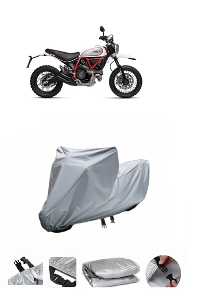 Ducati Scrambler Desert Sled  Gri Motosiklet Brandası ARKA ÇANTA UYUMLU DEĞİLDİR ürün görseli 1