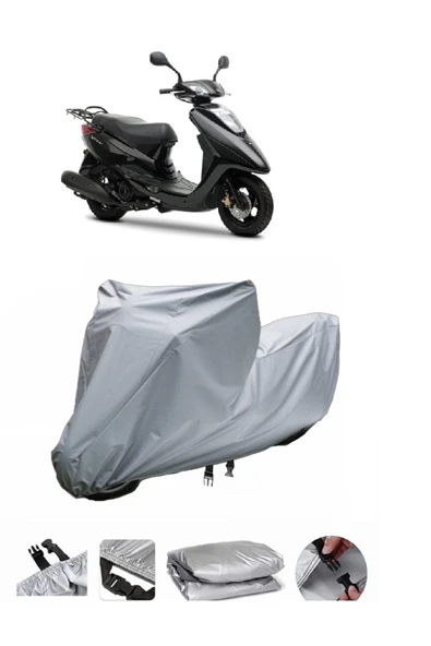 Yamaha Cygnus RS  Gri Motosiklet Brandası ARKA ÇANTA UYUMLU DEĞİLDİR