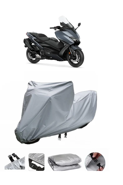 Yamaha Tmax 560  Gri Motosiklet Brandası ARKA ÇANTA UYUMLU DEĞİLDİR ürün görseli 1