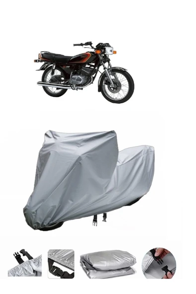 Yamaha RX 135  Gri Motosiklet Brandası ARKA ÇANTA UYUMLU DEĞİLDİR