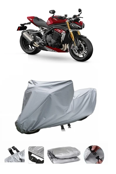Triumph Speed Triple 1200 RR  Gri Motosiklet Brandası ARKA ÇANTA UYUMLU DEĞİLDİR