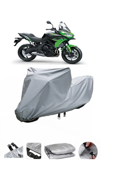 Kawasaki Versys 650  Gri Motosiklet Brandası ARKA ÇANTA UYUMLU DEĞİLDİR