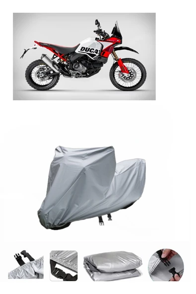 Ducati DesertX  Gri Motosiklet Brandası ARKA ÇANTA UYUMLU DEĞİLDİR