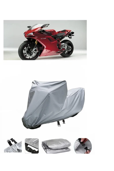 Ducati 1098 Gri Motosiklet Brandası ARKA ÇANTA UYUMLU DEĞİLDİR