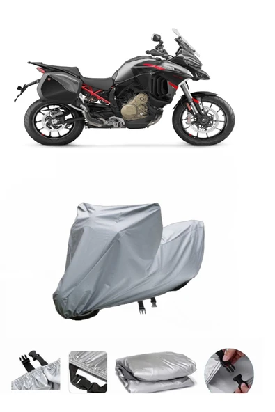 Ducati Multistrada V4 S  Gri Motosiklet Brandası ARKA ÇANTA UYUMLU DEĞİLDİR