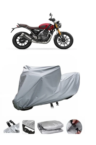 Triumph Scrambler  Gri Motosiklet Brandası ARKA ÇANTA UYUMLU DEĞİLDİR