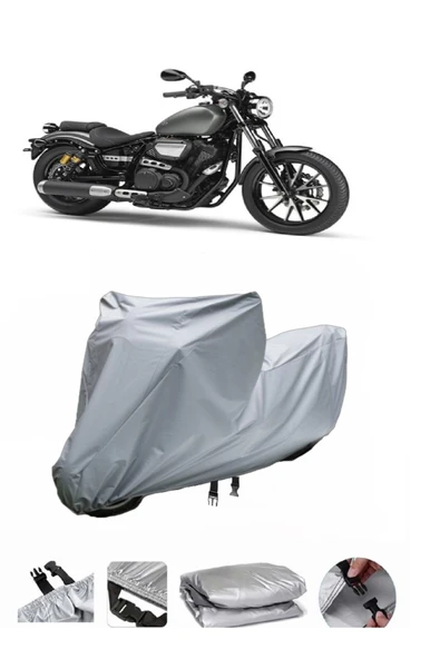 Yamaha XV950  Gri Motosiklet Brandası ARKA ÇANTA UYUMLU DEĞİLDİR ürün görseli 1