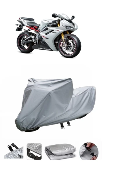 Triumph Daytona 675  Gri Motosiklet Brandası ARKA ÇANTA UYUMLU DEĞİLDİR ürün görseli 1