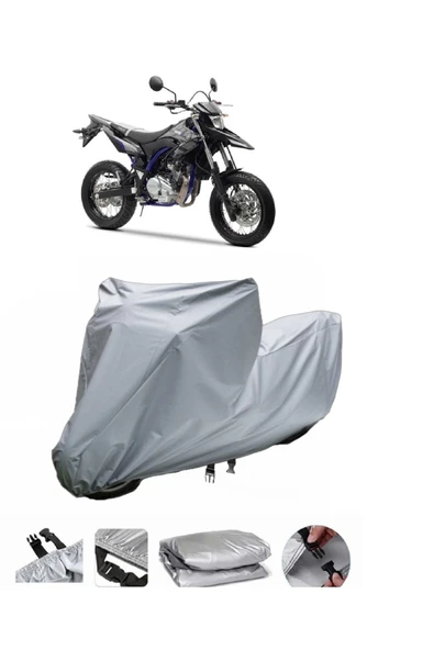 Yamaha WR 125 X  Gri Motosiklet Brandası ARKA ÇANTA UYUMLU DEĞİLDİR ürün görseli 1