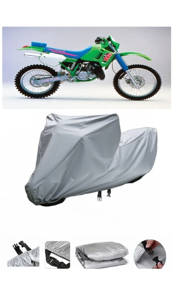 Kawasaki KDX 200  Gri Motosiklet Brandası ARKA ÇANTA UYUMLU DEĞİLDİR ürün görseli 1