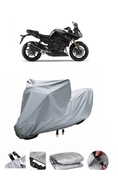 Yamaha Fazer 8 ABS  Gri Motosiklet Brandası ARKA ÇANTA UYUMLU DEĞİLDİR