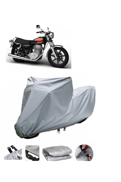 Yamaha SR 500  Gri Motosiklet Brandası ARKA ÇANTA UYUMLU DEĞİLDİR ürün görseli 1