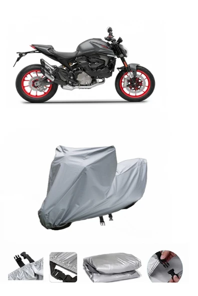 Ducati Monster 937  Gri Motosiklet Brandası ARKA ÇANTA UYUMLU DEĞİLDİR
