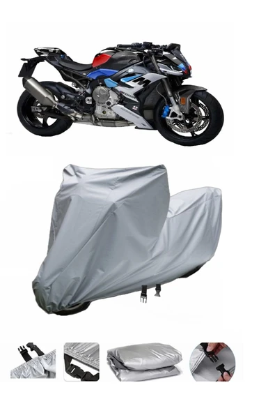 Bmw M 1000 R  Gri Motosiklet Brandası ARKA ÇANTA UYUMLU DEĞİLDİR