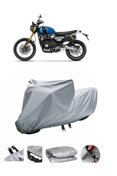 Triumph Scrambler 1200 XE  Gri Motosiklet Brandası ARKA ÇANTA UYUMLU DEĞİLDİR
