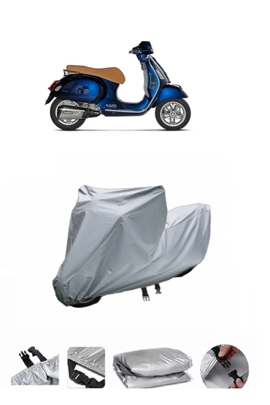 Vespa GTS 300  Super  Gri Motosiklet Brandası ARKA ÇANTA UYUMLU DEĞİLDİR