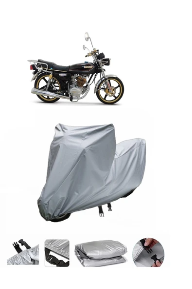 Kuba Çita 170F  Gri Motosiklet Brandası ARKA ÇANTA UYUMLU DEĞİLDİR